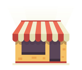 Shop flat design style icon