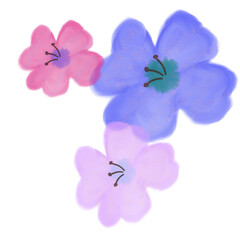 Flowers Watercolor Hand Paint Clipart