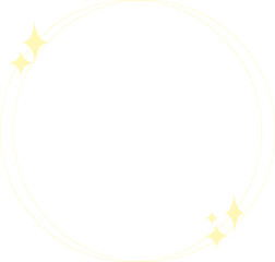 Sparkle Oval Monoline  Minimal