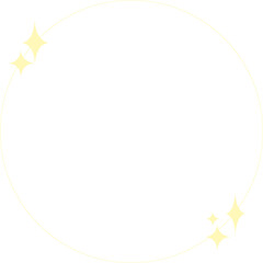 Sparkle Oval Monoline  Minimal