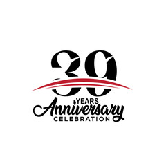 39th anniversary celebration design template for booklet with red and black colour , leaflet, magazine, brochure poster, web, invitation or greeting card. Vector illustration.
