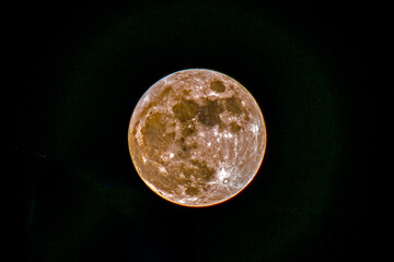 full moon in night sky