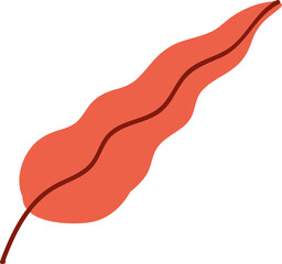 Hand drawn Yellow Leaf llustration