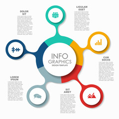 Infographic design template with place for your data. Vector illustration.