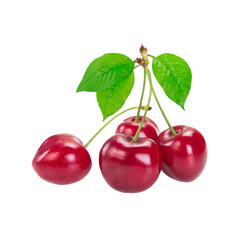 Cherry isolated on transparent background
