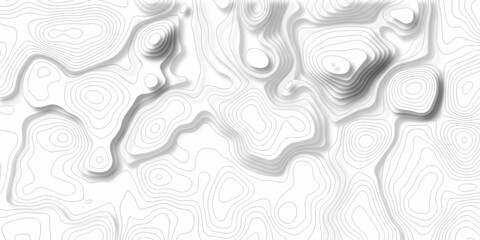 Topographic map background. silver line topography maount map contour background, geographic grid. Abstract vector illustration.	
