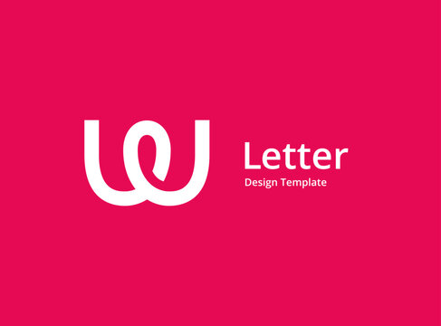 Letter W logo icon design template elements