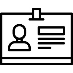 Job blue outline icon