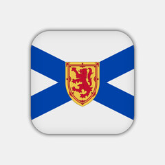 Nova Scotia flag, province of Canada. Vector illustration.