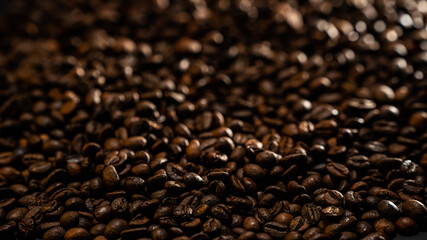 coffee beans texture close up 