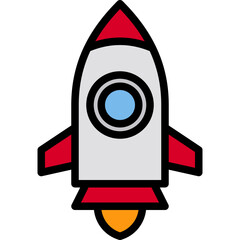 Startup blue outline icon