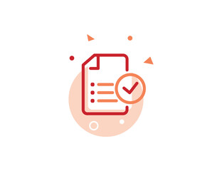 Document Check Stroke Line Icon