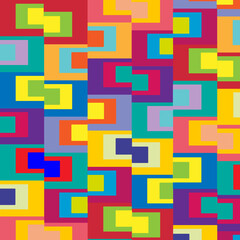 Fondo geométrico abstracto de colores alegres.