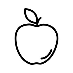 Apple line icon. Linear Apple Icon. Icon for website and app. Flat design vector illustration of apple on white background