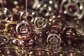 Lubricating oil. Ball bearing.
