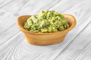 Bowl of guacamole