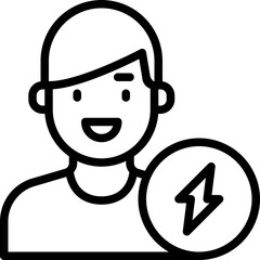 Electric outline icon
