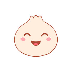 Cute kawaii Chinese dumpling