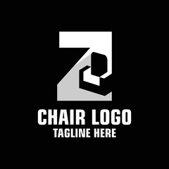 Letter Z Sofa Logo Design Template Inspiration, Vector Illustration.