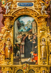 Saint Nicholas Painting Altar Saint Leodegar Church Lucerne Switzerland