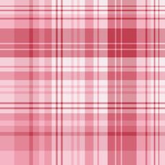 Seamless pattern in positive pink colors for plaid, fabric, textile, clothes, tablecloth and other things. Vector image.