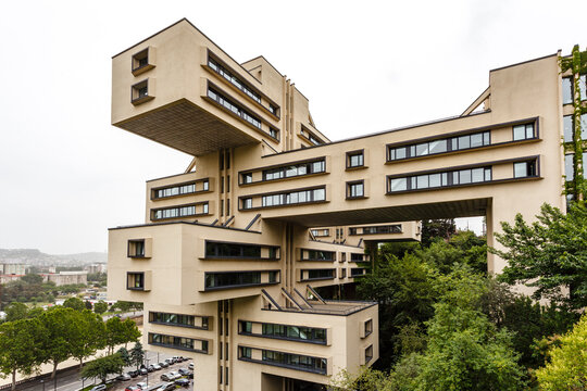 Exterior of the former Georgian Ministry of Highways, Tbilisi, Georgia, Europe