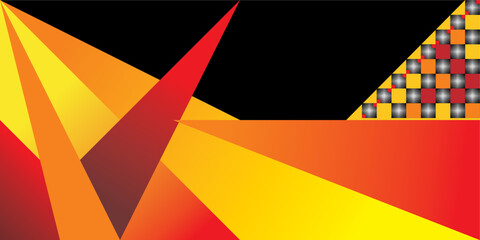 background of irregular triangular lines with red black yellow coloring