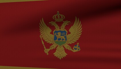 Obraz premium Flag Montenegro