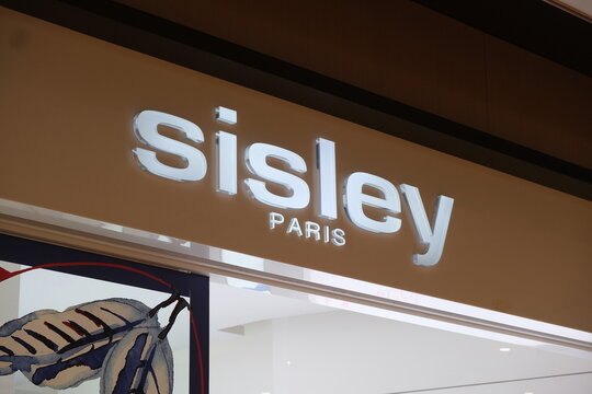 Shanghai,China-August 20th 2022: close up sisley paris store sign. skincare brand