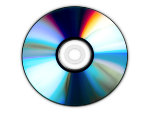 CD isolated on White background