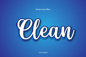  Clean 3d editable  vector text effect  style 
