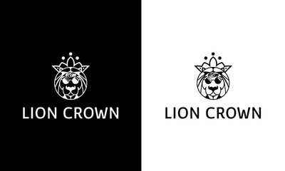 lion crown logo idea