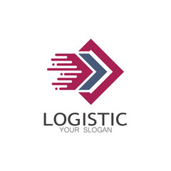 logistics logo icon illustration vector design  distribution symbol  delivery of goods  economy  finance