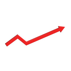 Red Arrow  Up vector 