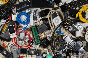Old out of date technology. Electrical items no longer of any use. Obsolete electrical waste for...