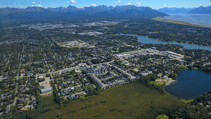 Approach to Anchorage in Alaska,United States,North America
