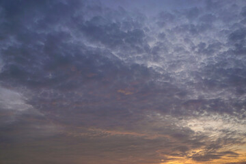 Clouds with twilight sky background
