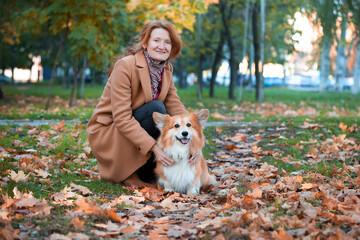 girl and dog