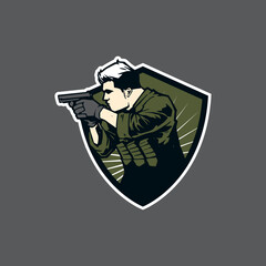 military logo design