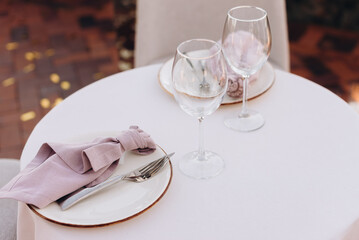 wedding table setting