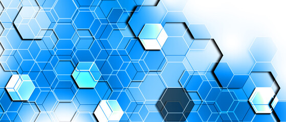 Blue glossy oxygene abstract technology background