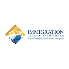 immigration logo vector. Concept of immigration and migration programs, Services and Free Online Evaluation - obrazy, fototapety, plakaty