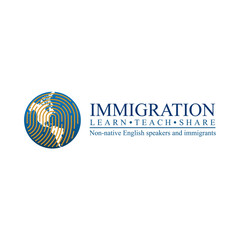 immigration logo vector. Concept of immigration and migration programs, Services and Free Online Evaluation - obrazy, fototapety, plakaty