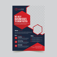 	
Creative modern corporate business flyer template design