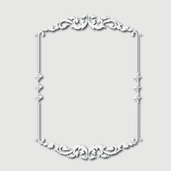 Frame, in the style of an ornament, Vector illustration eps 10, Art.