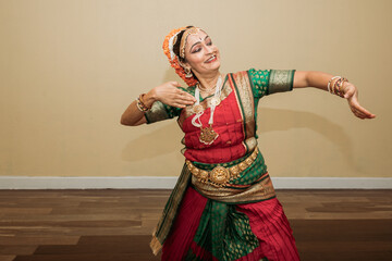 Kuchipudi dancer sharing her dance tradition