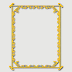 Frame, in the style of an ornament, Vector illustration eps 10, Art.