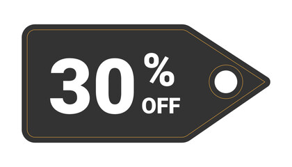 Tag with thirty percent discount.