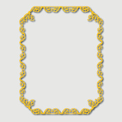 Frame, in the style of an ornament, Vector illustration eps 10, Art.