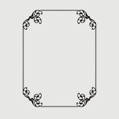 Frame, in the style of an ornament, Vector illustration eps 10, Art.